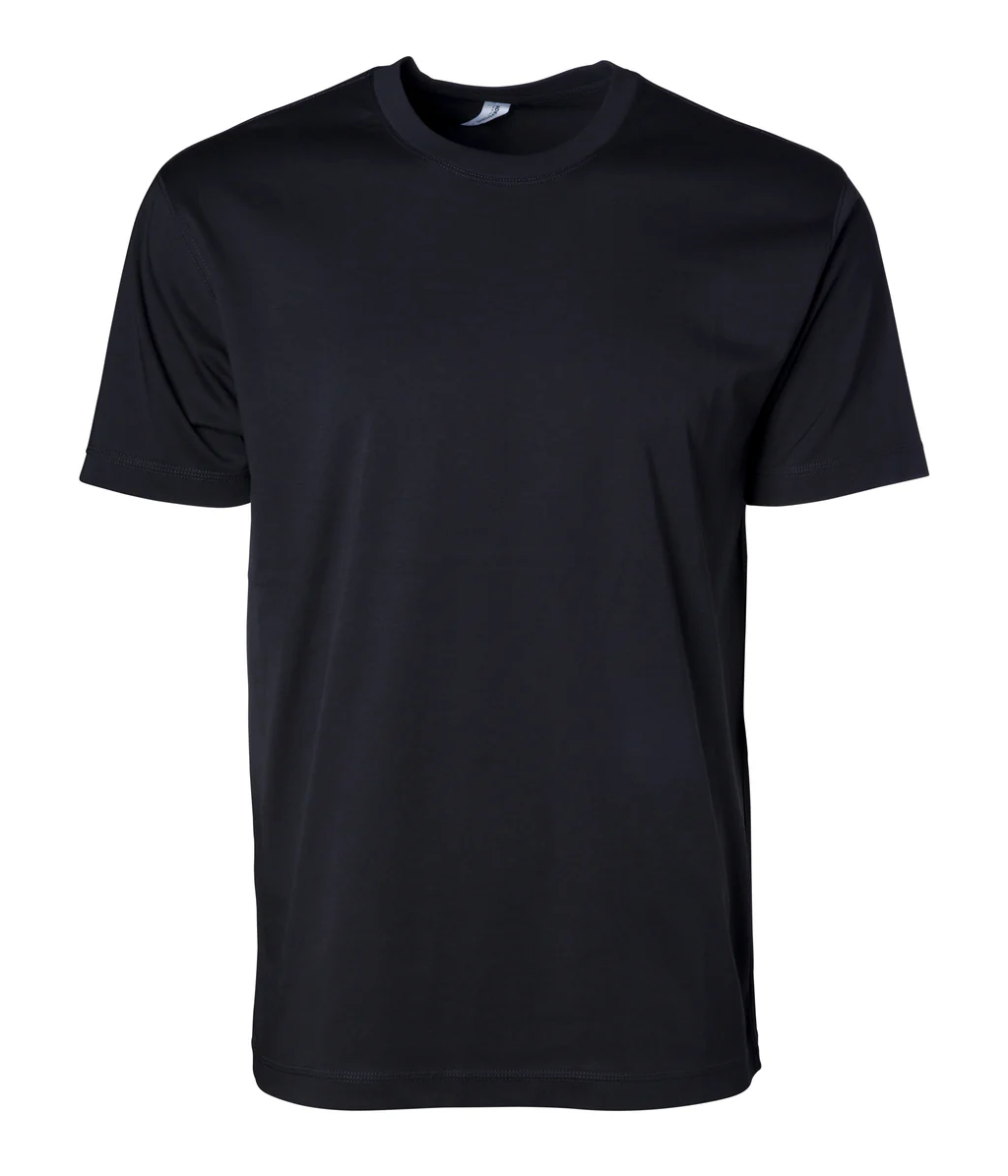 LUX Interlock Heavyweight Combed Cotton T-Shirt Black