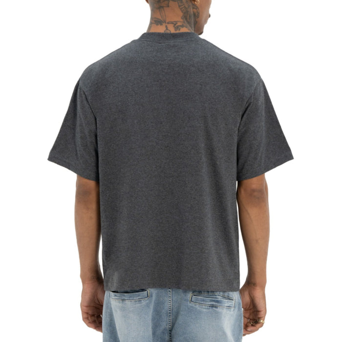 Pro Club Men's Heavywide Cotton Short Sleeve Crew Neck T-Shirt Charcoal