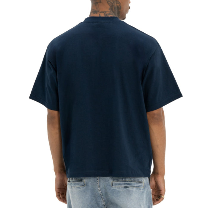 Pro Club Men's Heavywide Cotton Short Sleeve Crew Neck T-Shirt Navy