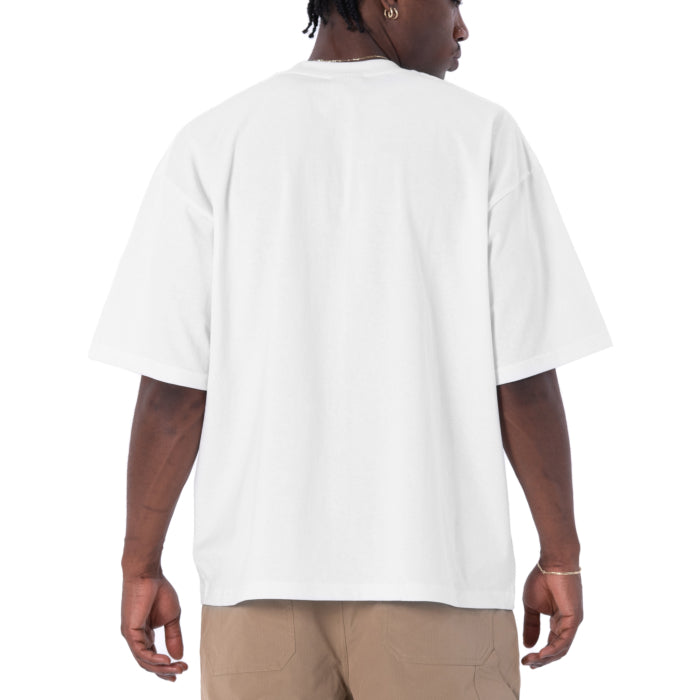 Pro Club Men's Heavywide Cotton Short Sleeve Crew Neck T-Shirt White