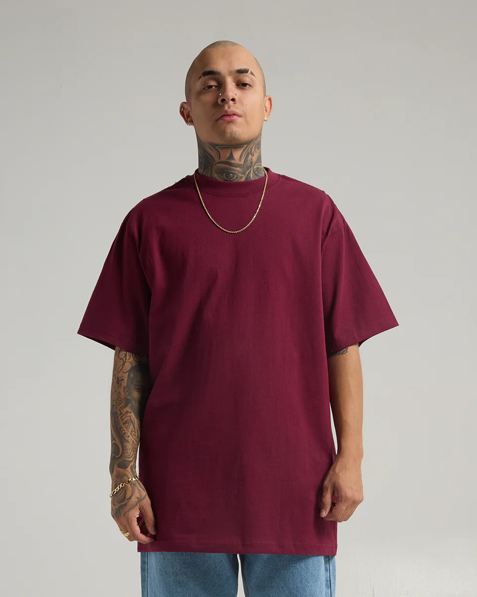 7.5 oz. Max Heavyweight Short Sleeve Burgundy
