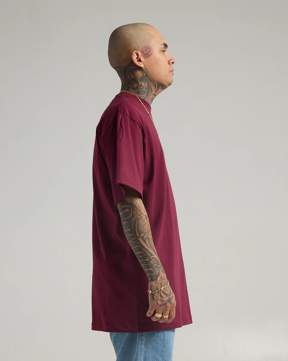 7.5 oz. Max Heavyweight Short Sleeve Burgundy