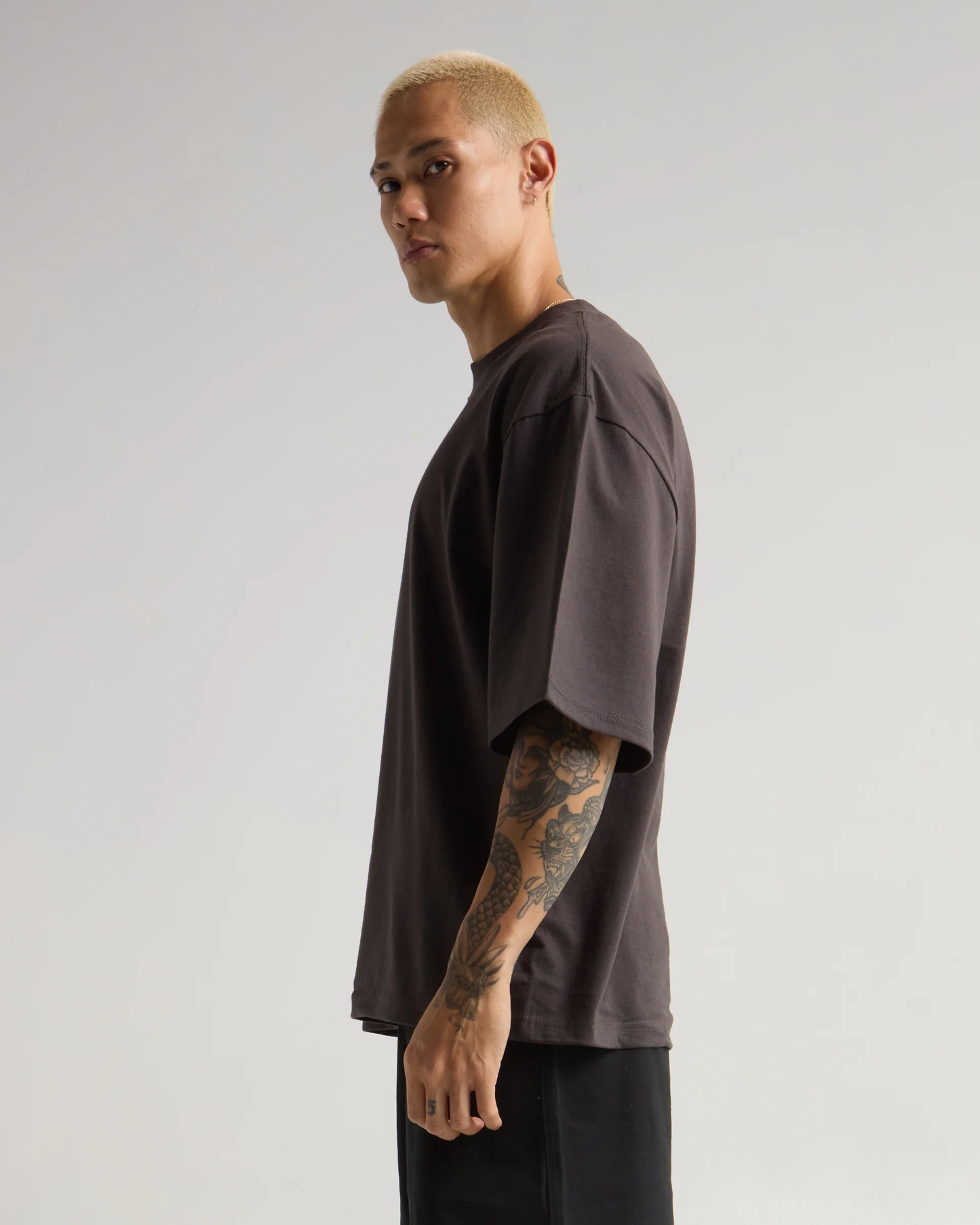 7.5 oz. Max Heavyweight Oversized Tee Off Black