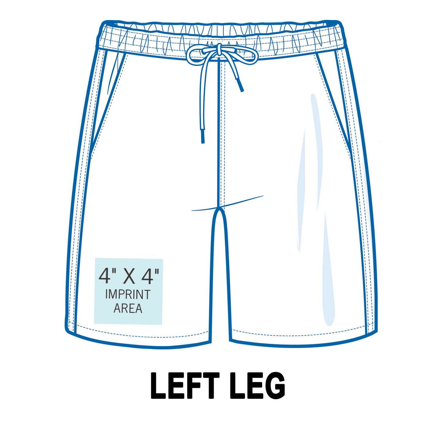 Custom Shorts Left Leg Printing
