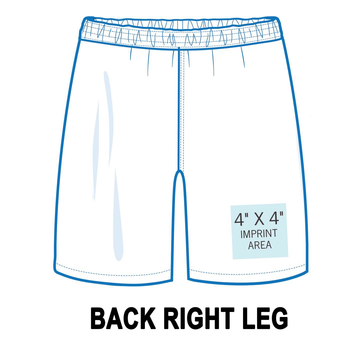 Custom Shorts Back Right Leg Printing