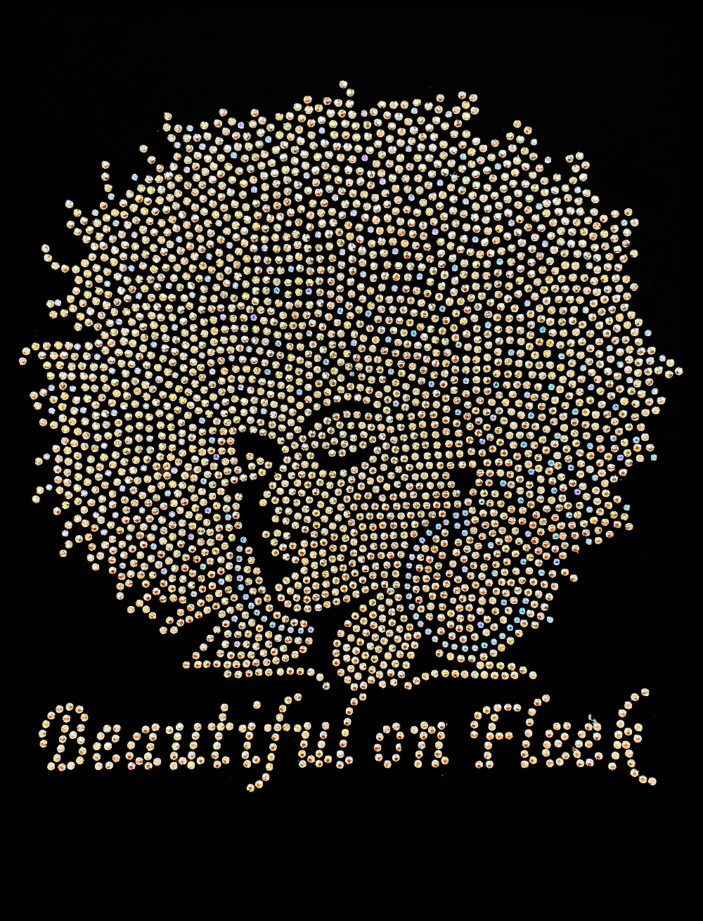 Beautiful On Fleek - Gold Transfer Patch