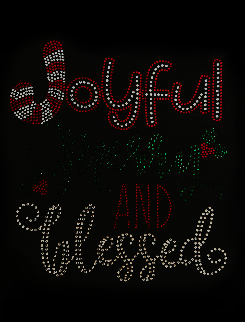 Joyful Merry And Blessed Transfer Patch