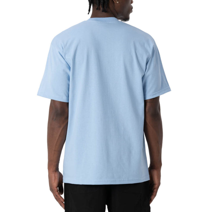 Pro Club Men's Heavyweight Cotton Short Sleeve Crew Neck T-Shirt Sky Blue