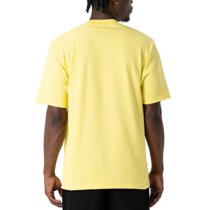 Pro Club Men's Heavyweight Cotton Short Sleeve Crew Neck T-Shirt Yellow