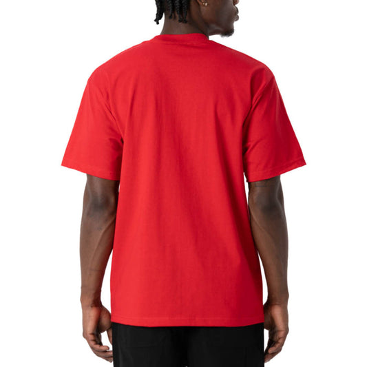 Pro Club Men's Heavyweight Cotton Short Sleeve Crew Neck T-Shirt Red