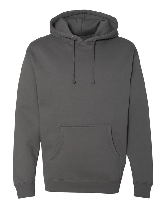 10 oz. Heavyweight Pullover Hooded Sweatshirt Charcoal Solid
