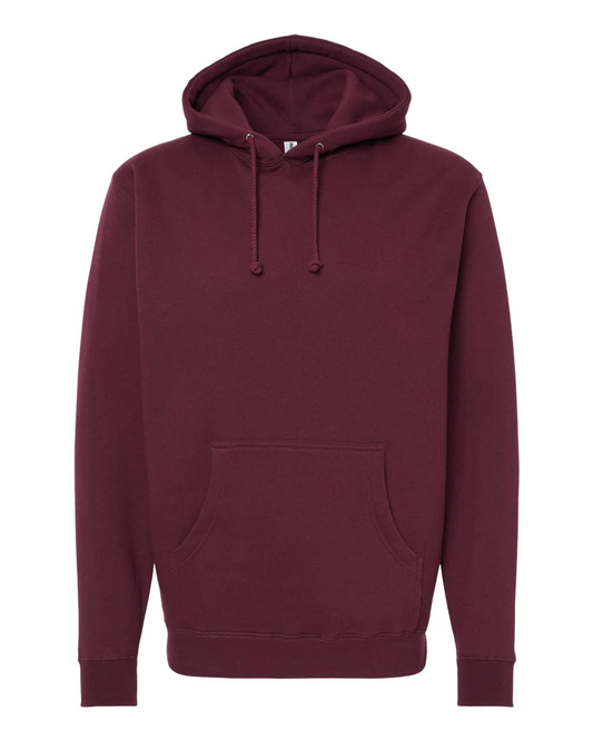 10 oz. Heavyweight Pullover Hooded Sweatshirt Maroon