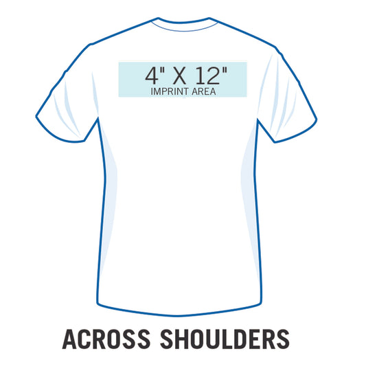 T-Shirt Across Shoulders Printing