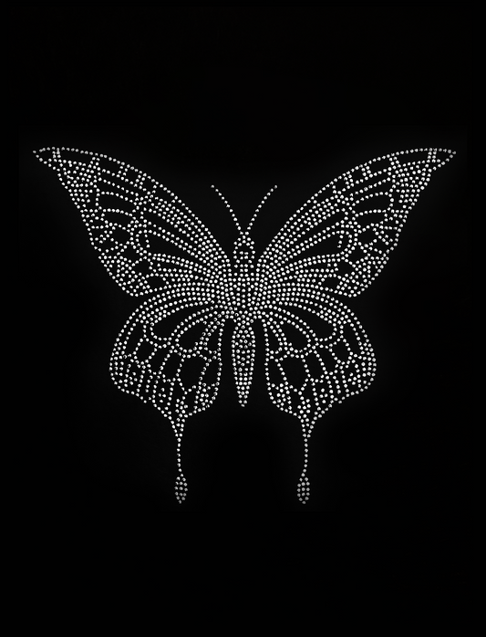 Butterfly - AB Iridescent Transfer Patch