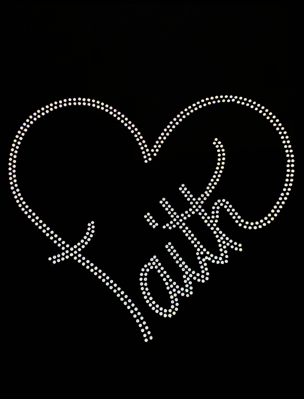 Faith Heart - AB Transfer Patch
