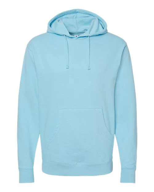 8.5 oz. Midweight Hooded Sweatshirt Blue Aqua