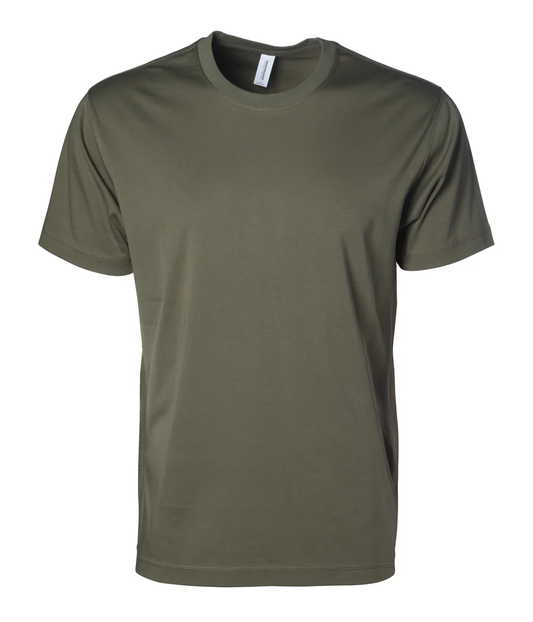 LUX Interlock Heavyweight Combed Cotton T-Shirt Army