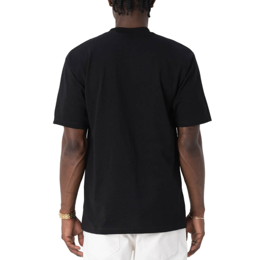Pro Club Men's Heavyweight Cotton Short Sleeve Crew Neck T-Shirt Black