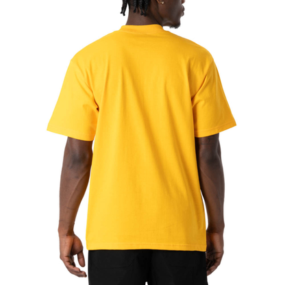 Pro Club Men's Heavyweight Cotton Short Sleeve Crew Neck T-Shirt Gold