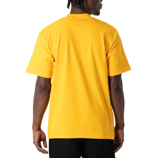 Pro Club Men's Heavyweight Cotton Short Sleeve Crew Neck T-Shirt Gold
