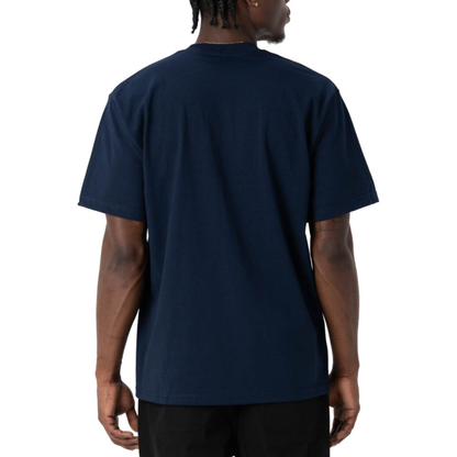 Pro Club Men's Heavyweight Cotton Short Sleeve Crew Neck T-Shirt Navy