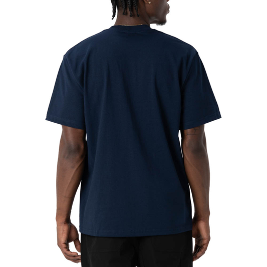 Pro Club Men's Heavyweight Cotton Short Sleeve Crew Neck T-Shirt Navy