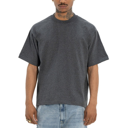 Pro Club Men's Heavywide Cotton Short Sleeve Crew Neck T-Shirt Charcoal