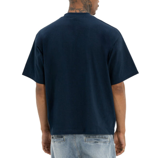 Pro Club Men's Heavywide Cotton Short Sleeve Crew Neck T-Shirt Navy