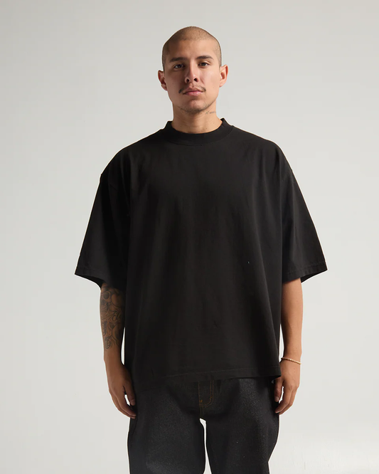 7.5 oz. Max Heavyweight Garment Dye Drop Shoulder Black
