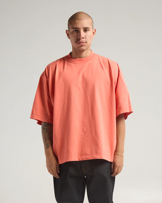 7.5 oz. Max Heavyweight Garment Dye Drop Shoulder Peach