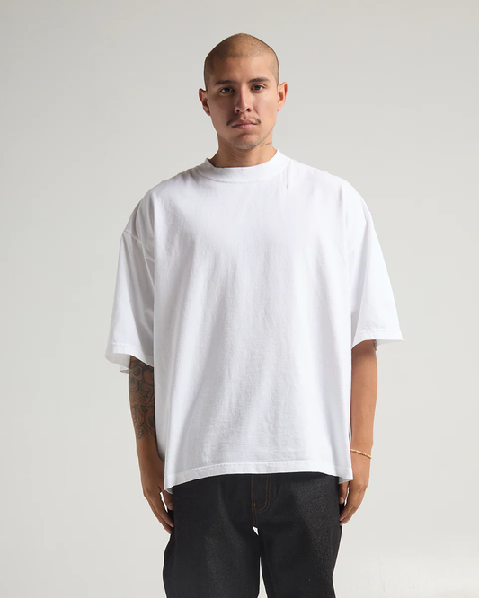 7.5 oz. Max Heavyweight Garment Dye Drop Shoulder White