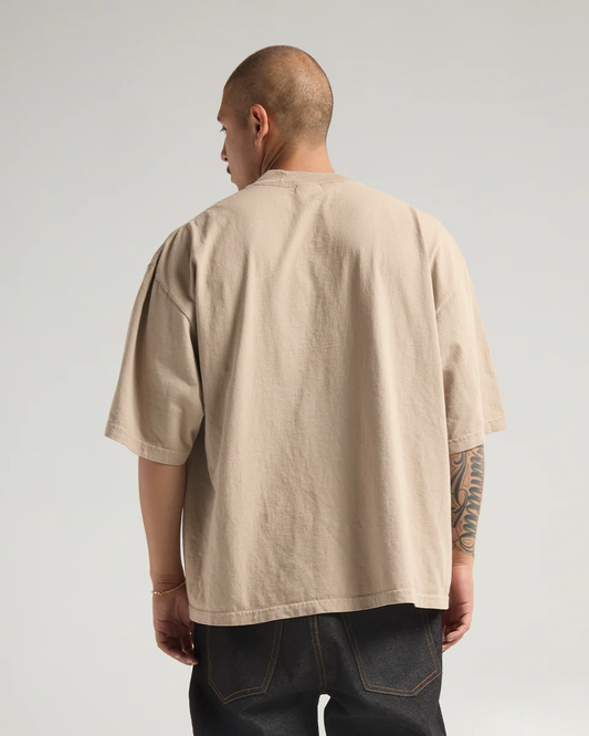 7.5 oz. Max Heavyweight Garment Dye Drop Shoulder Oatmeal