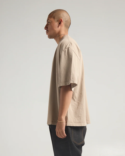 7.5 oz. Max Heavyweight Garment Dye Drop Shoulder Oatmeal