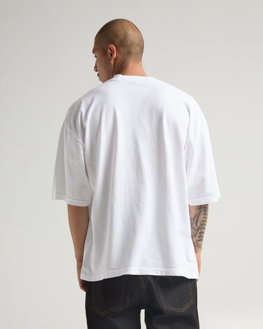 7.5 oz. Max Heavyweight Garment Dye Drop Shoulder White