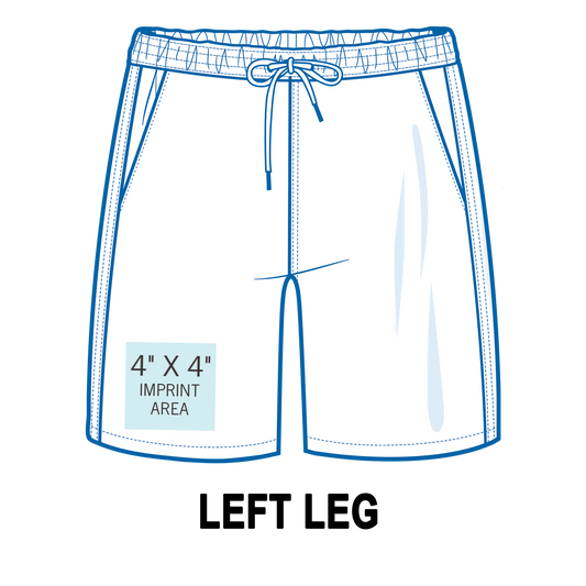 Custom Shorts Left Leg Printing