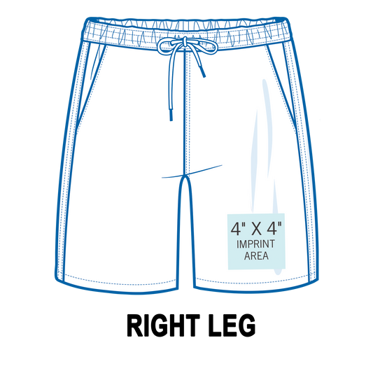 Custom Shorts Right Leg Printing