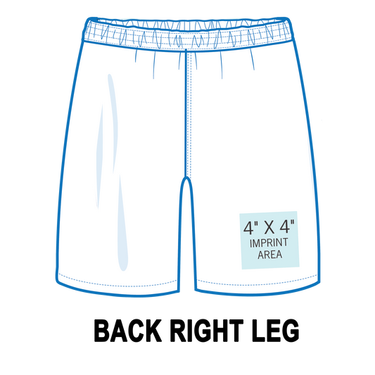 Custom Shorts Back Right Leg Printing