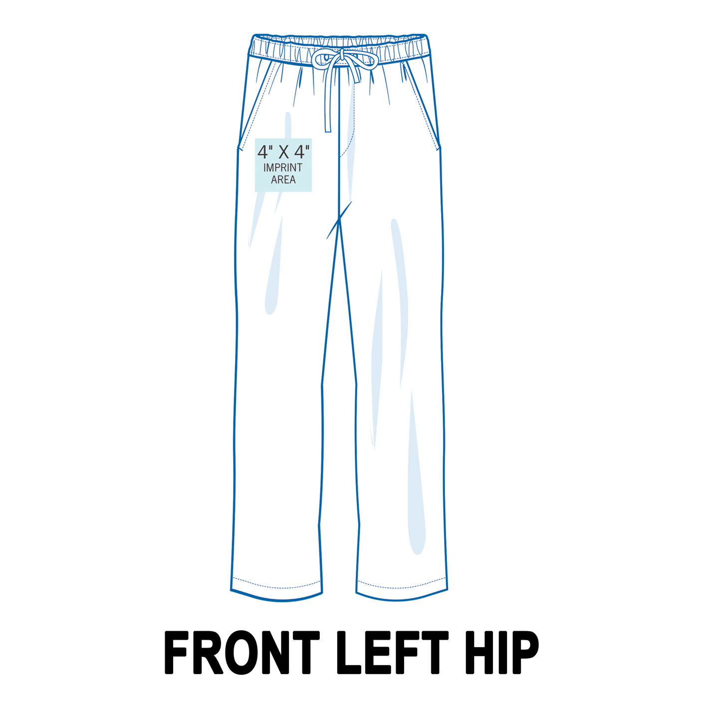 Custom Sweatpants Left Front Hip Printing