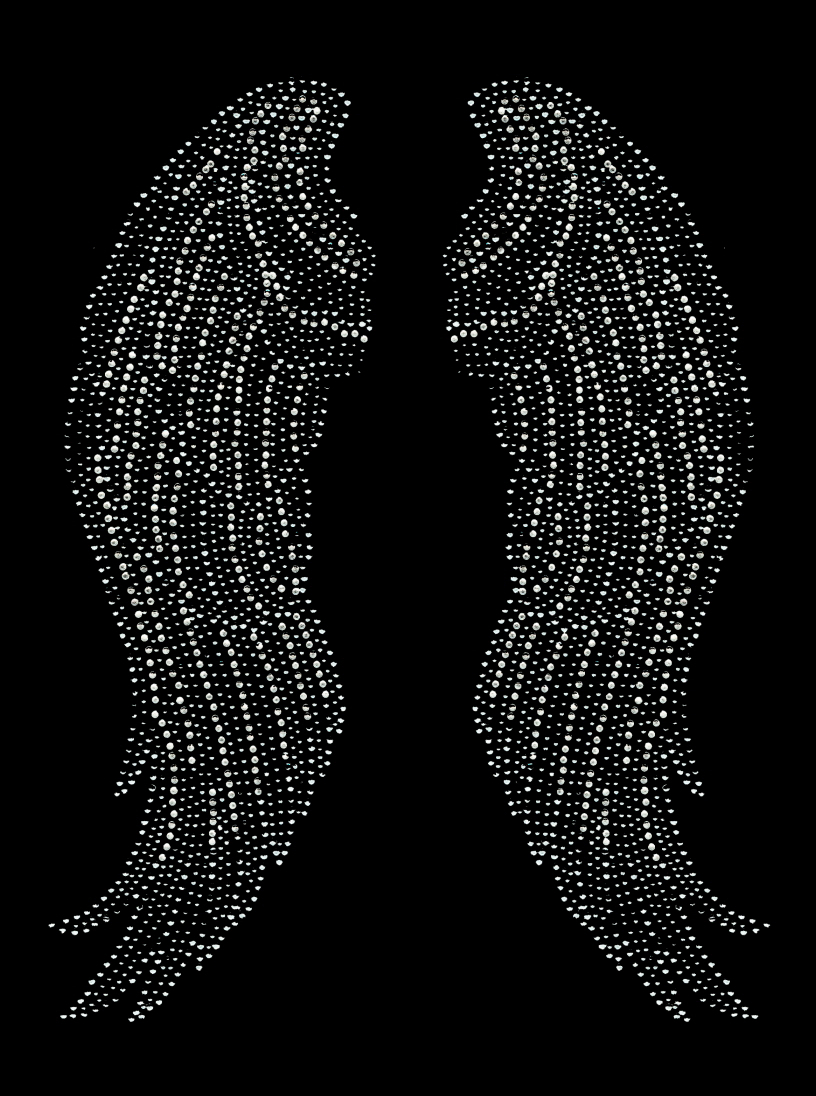 Angel Wings Clear Large