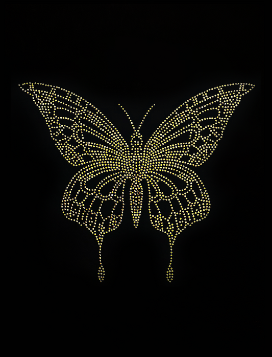Butterfly - Gold Transfer Patch