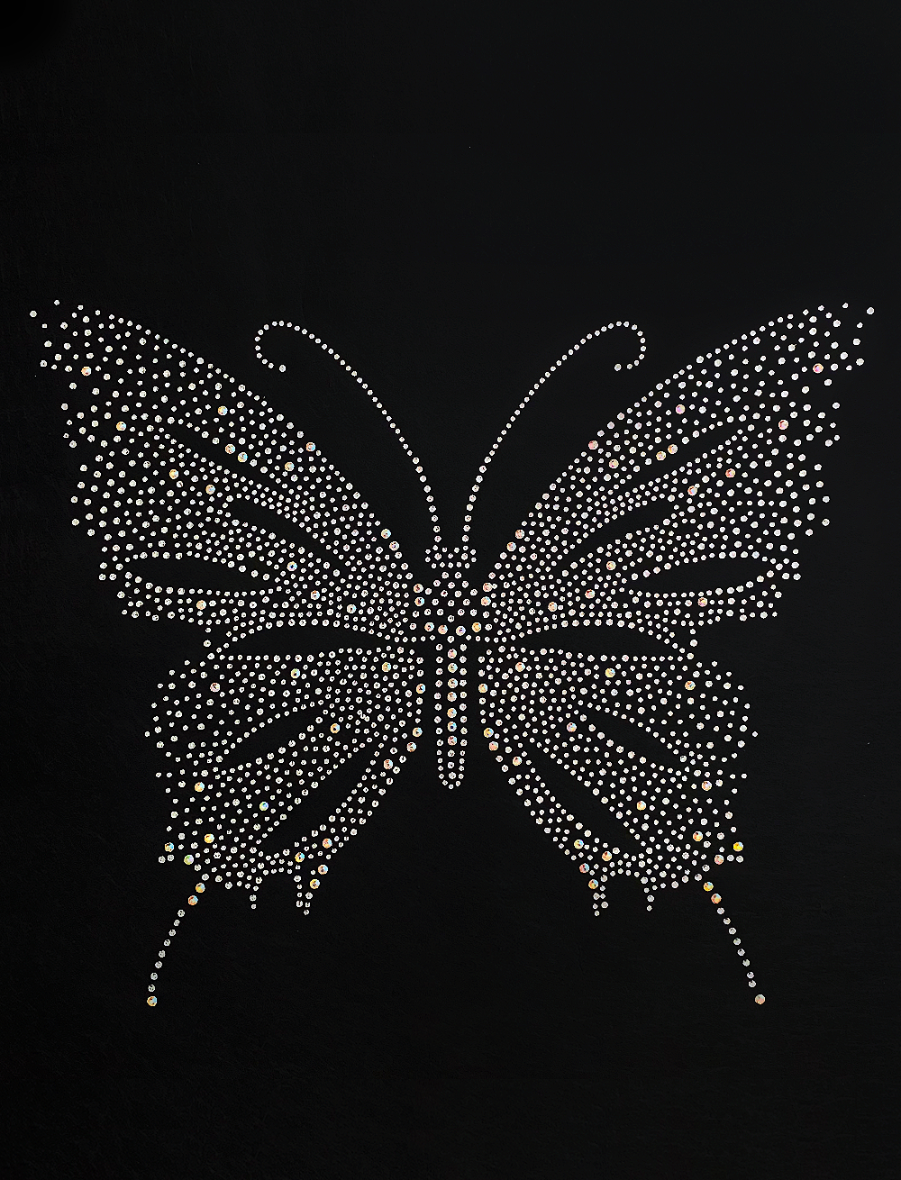 Butterfly - Clear & AB Iridescent Transfer Patch