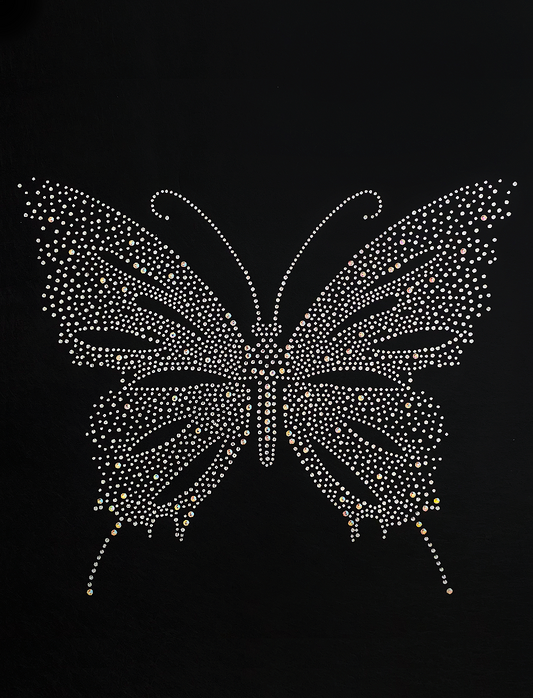 Butterfly - Clear & AB Iridescent Transfer Patch