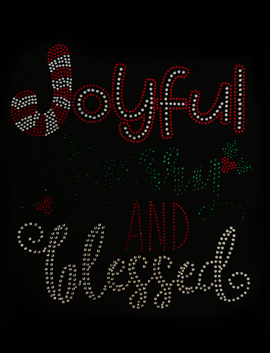 Joyful Merry And Blessed Transfer Patch