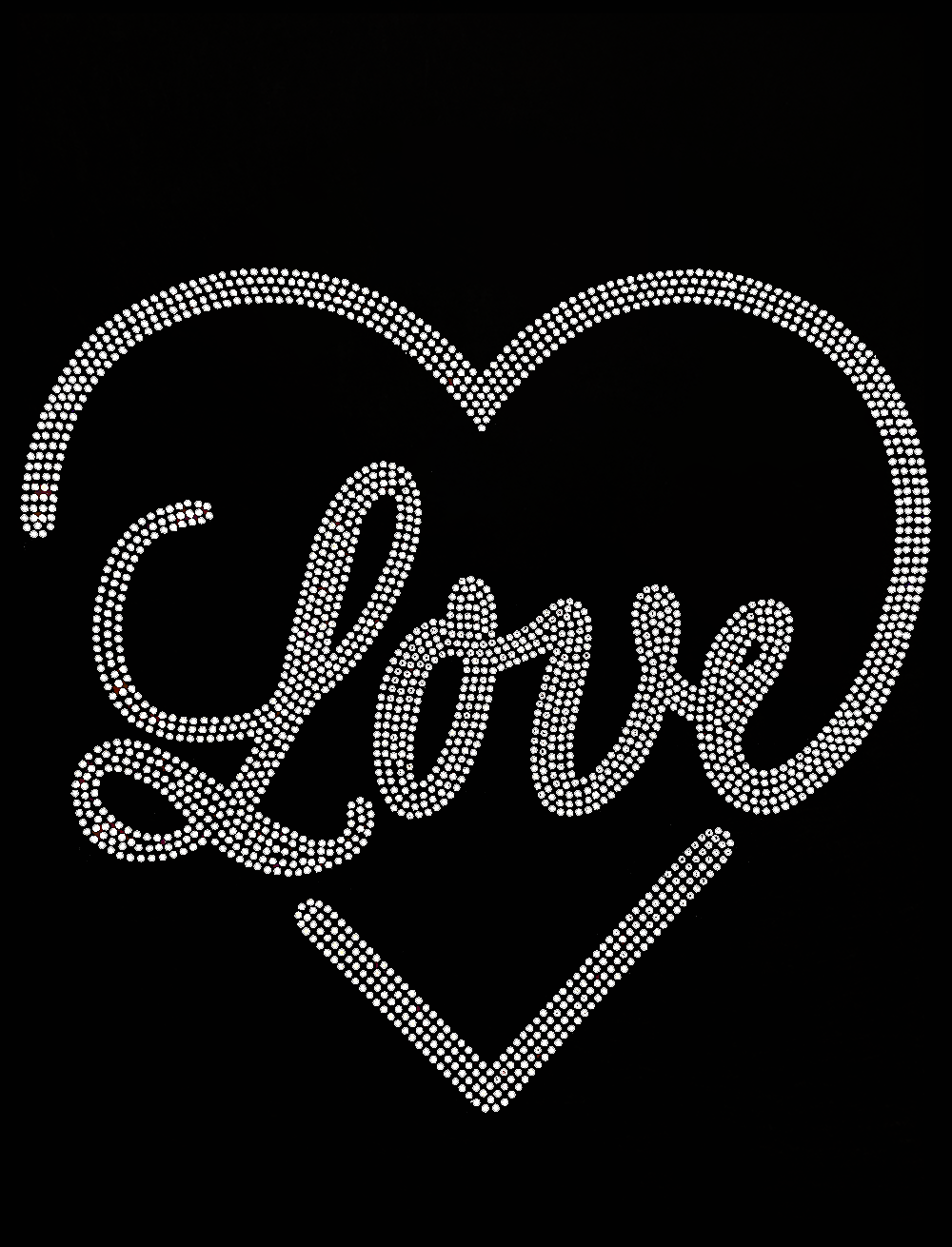 Love Heart - Clear Transfer Patch
