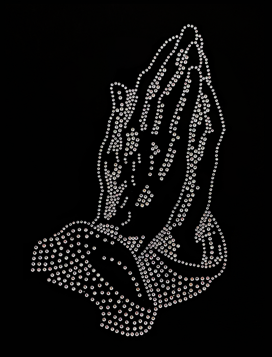 Praying Hands Transfer Patch