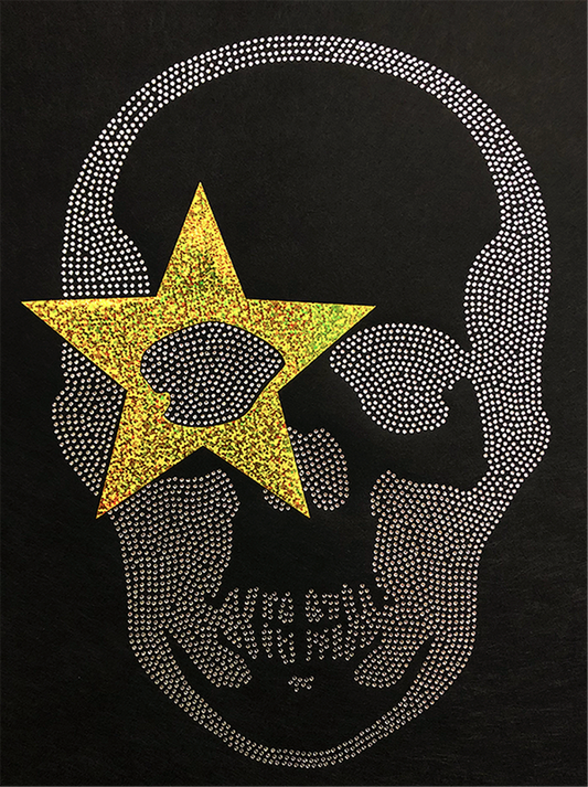 Skull w/Gold Transfer Patch