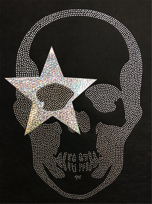 Skull w/Silver Transfer Patch