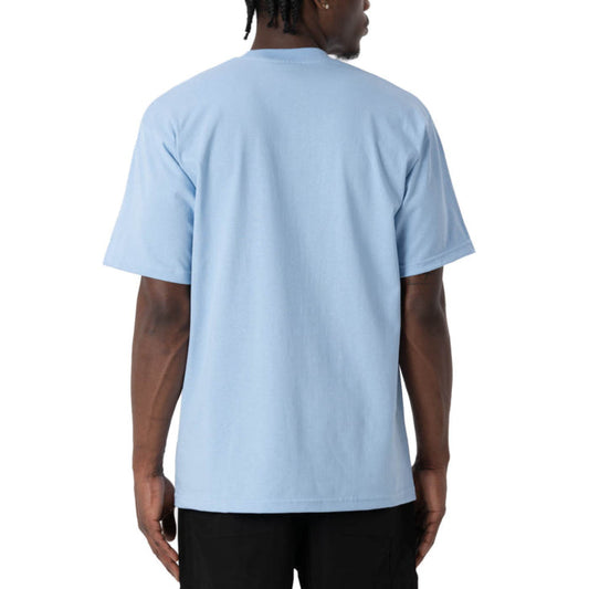 Pro Club Men's Heavyweight Cotton Short Sleeve Crew Neck T-Shirt Sky Blue
