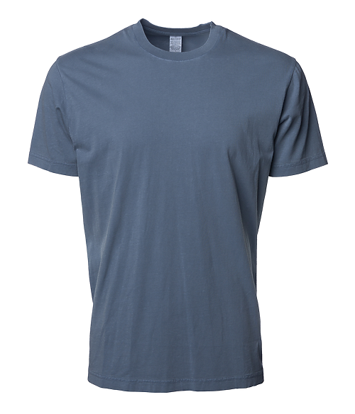 Premium 180GSM Pigment Dye T-Shirt Pigment Blue Slate